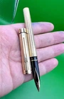 SHEAFFER TARGA   GOLD PLATED FOUNTAIN PEN NIB 14K SIZE F IN FINE CONDITION