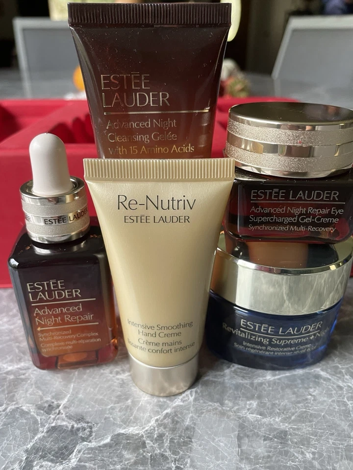 雅诗兰黛高级夜间修复礼品套装 5 件套护肤品全新未使用 — 第 2/4 张图片