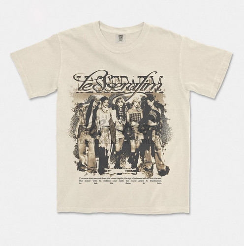 KPOP LE SSERAFIM T Shirt Vintage Kpop Graphic Tee Oversized Unisex Tee S-5XL