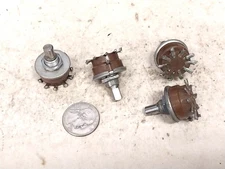 4 Nice 10 Position Rotary Switch / Old Vintage Ham Radio Tube Receiver Meter Set