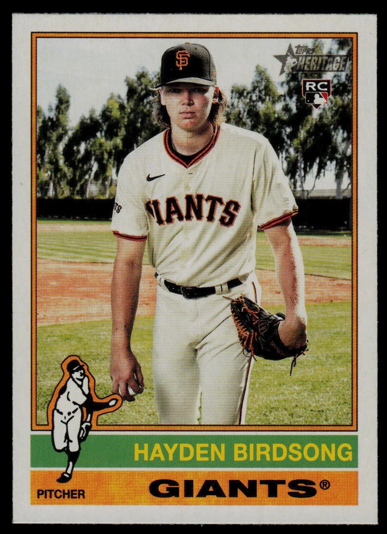 2025 Topps Heritage #324 Hayden Birdsong RC San Francisco Giants