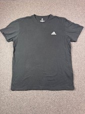 Adidas Black Short Sleeve Crew Neck T-Shirt with Logo - Size XL