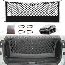 Trunk Cargo Net For Audi Q7 2006-2025 Mesh Storage Luggage Net w/Metal Hooks