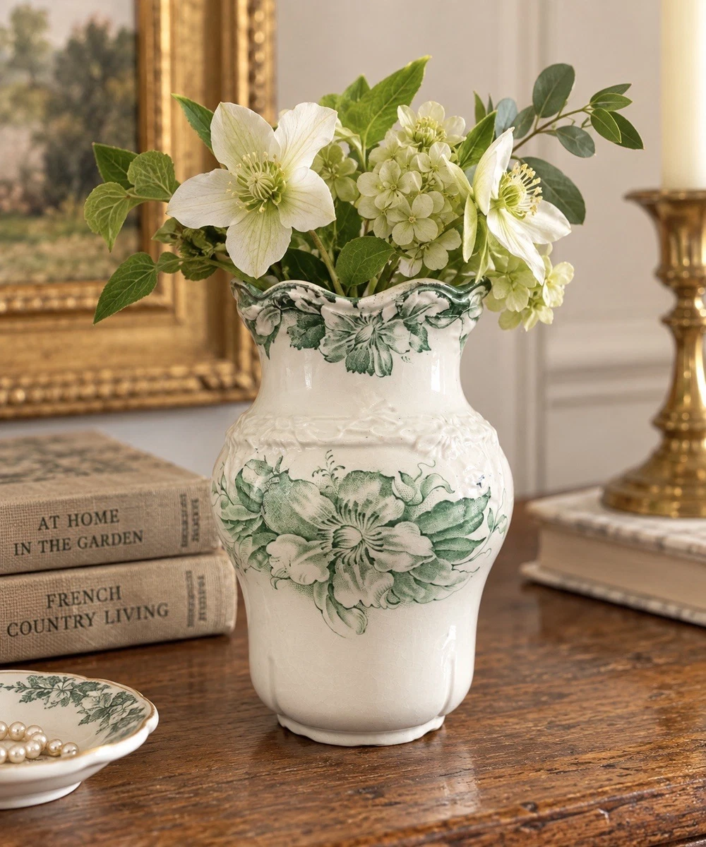 Ceramic 1900-1919 Time Period Manufactured Collectible Vases for