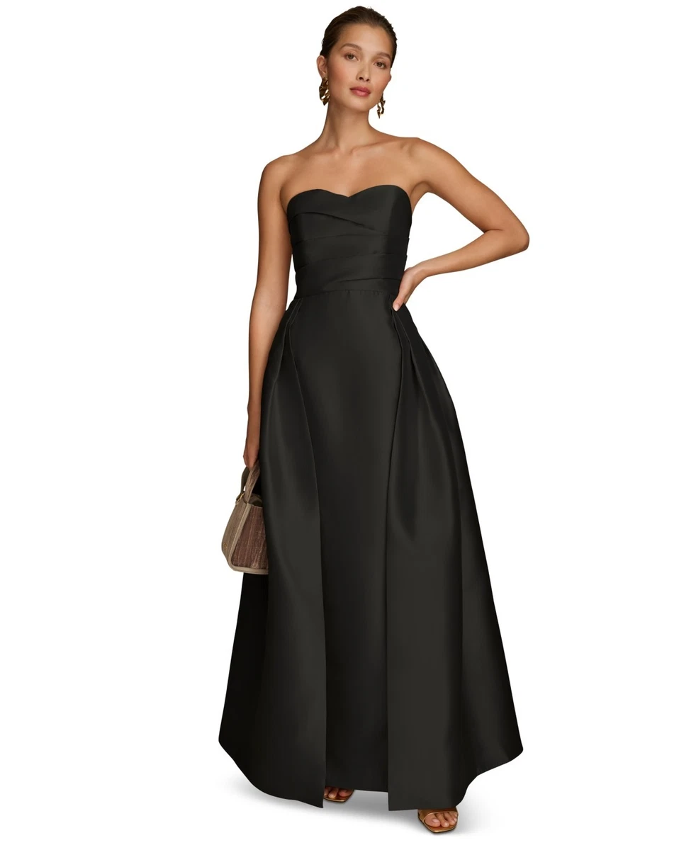 ebay black formal dress Ever-Pretty Elegant Chiffon V-Neckline Long Sleeve Long Sleeve Dress main image 1