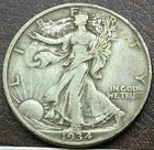 US 1934 Walking Liberty Half Dollar  **