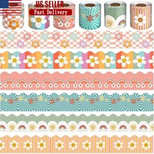 Boho Floral Bulletin Board Borders Classroom Decor 6 Rolls Teacher Supplies New