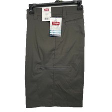NEW Wrangler Cargo Shorts/Men  s 40x10 Smoke Gray RELAXED FLEX Nylon Blend NWT