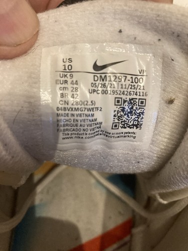 Seltene Nike Air Uptempo 96 DM 1297 - 100 Turnschuhe guter Zustand Größe UK 9 / EU 44 - Bild 9 von 9
