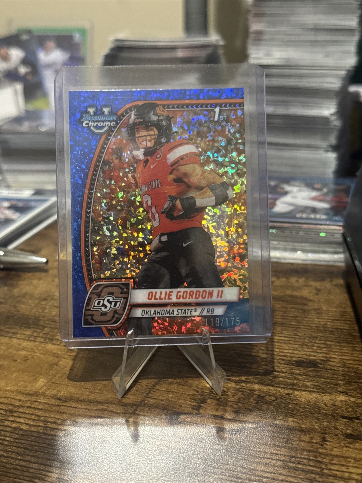 2024 Bowman U Chrome Blue Mini-Diamond Refractor /175 Ollie Gordon II #197