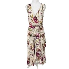 🌸 NWT Anthropologie (The Odells)  Romantic Floral Wrap Maxi Dress - Size M 🌸