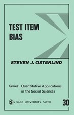 Test Item Bias Paperback Steven J. Osterlind