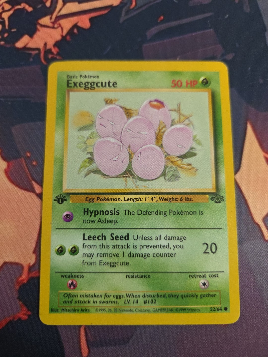 Pokémon 1999 Exeggcute 1st edition 52/64 Jungle MP - TCG