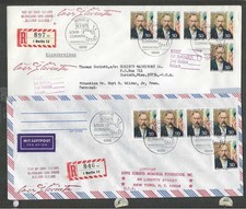 Germany 1975 Berlin to New York Mail Cover x 2 #948