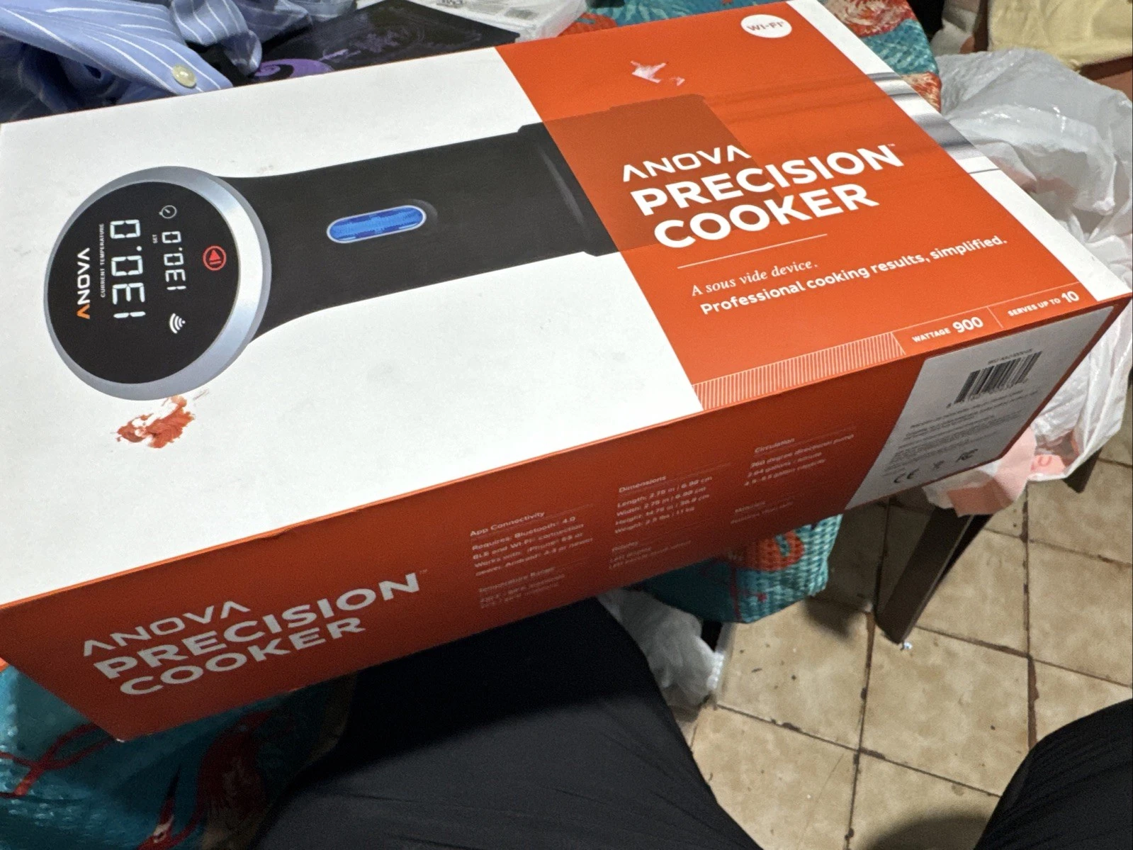 Anova A3.2-120V-US 23 qt. Sous Vide Cooker, WIFI and Bluetooth
Opens in a new window or tab