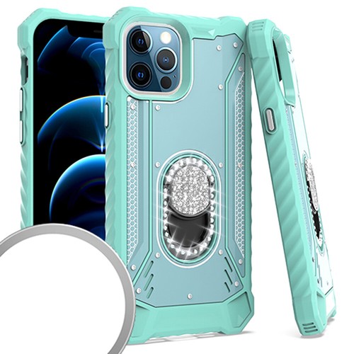 for iPhone 12 Pro Max 6.7" Case Metal Jacket Magnet Ring Stand Cover+PryTool - Picture 11 of 13