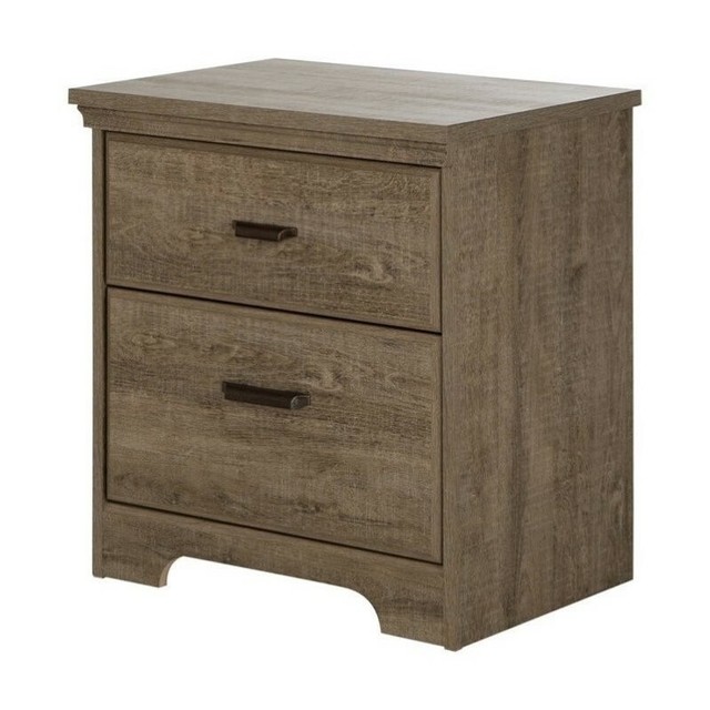 South Shore Gloria 2 Drawer Nightstand Chocolate Brown For Sale Online Ebay