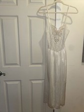Vintage Cachet gown bridal embellished small Stretch Lace Sheer Nightgown