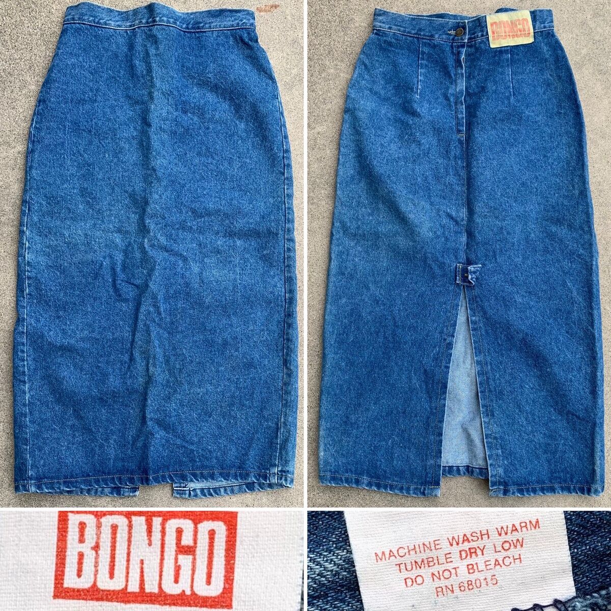 vintage Bongo jeans skirt denim high waisted size 11 28.5 in vintage Bongo jeans skirt denim high waisted size 11 28.5 in