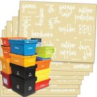 Talented Kitchen 136 Storage Room & Garage Organization Labels. Script White