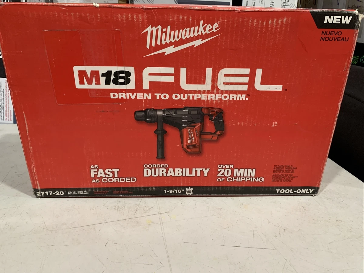 Milwaukee 2717 20 M18 FUEL 18V 1 9 16 Inch SDS Max Rotary Hammer Bare Tool