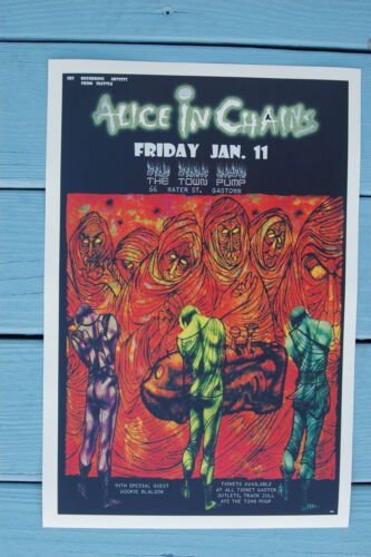 93350 Alice in Chains Concert Tour 1991 The Town Pump Wall Print Poster Plakat - Afbeelding 1 van 13