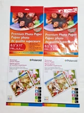 Premium Photo Paper Size 8.5" x 11" 4 Packs 8 Sheets Each All Inkjet Printers