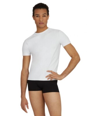 Tanzkleidung Herren Fitted Crew Neck 10358 von Capezio Tactel  