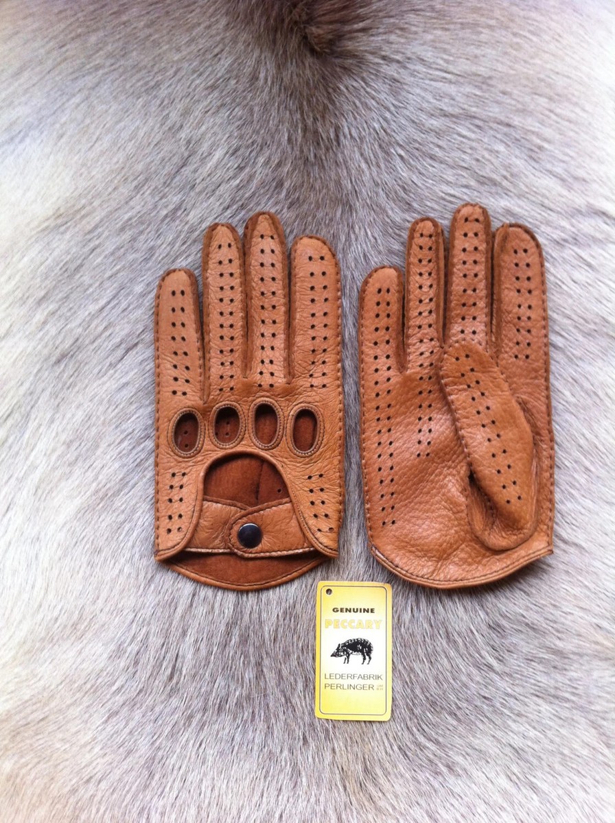 Men's Driving Gloves Peccary Leather Hand Made Cork Color By Hungant |  eBay.de