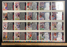 1994 Action Packed Team NFL Embossed Uncut Football Card Sheet (NH) (M3)