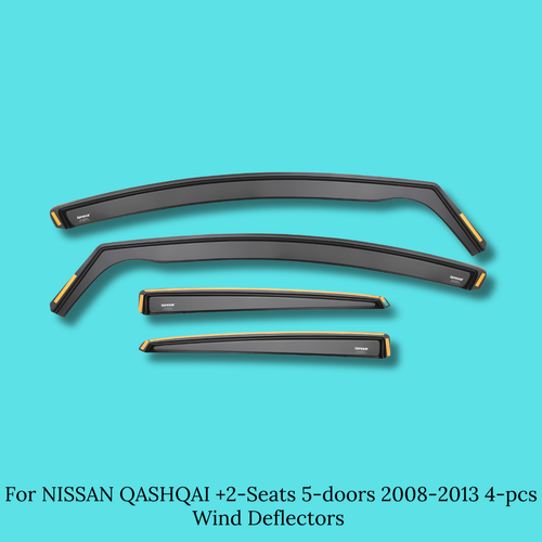 For NISSAN QASHQAI +2Seats 5doors 20082013 4pcs Wind Deflectors