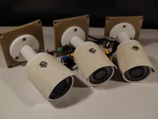 3pk Inaxsys Storm HDCVI Outdoor Bullet Security Cameras (UNTESTED)