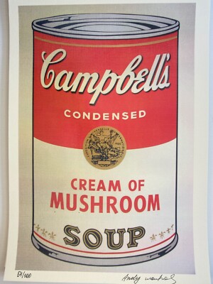 ANDY WARHOL COA Vintage Original Art Print Poster Lithograph Signed Limited 