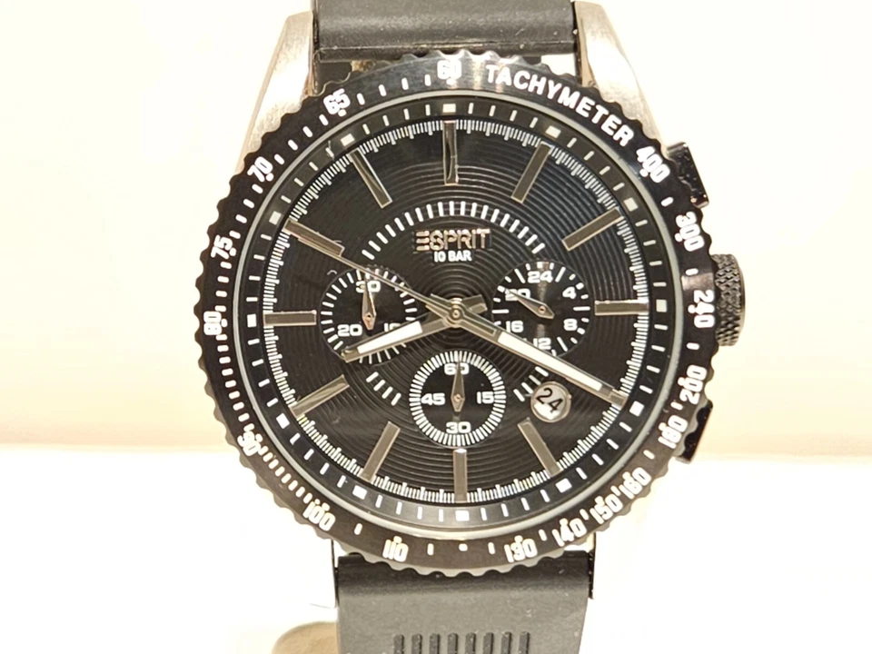 RELOJ DE CUARZO RETRO NOS SPORT RACING BIG 44mm acero inoxidable cronógrafo para hombre "esprit" Foto 2 de 4