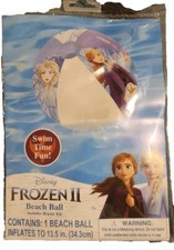  13.5" INFLATABLE FROZEN II BEACH BALL BRAND NEW  SEALED 3 DISNEY 