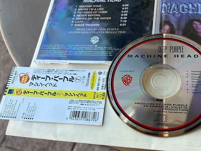 DEEP PURPLE - Machine Head - Rare Japan Import CD - WPCR-867 OBI Strip Classic! Foto 3 de 3