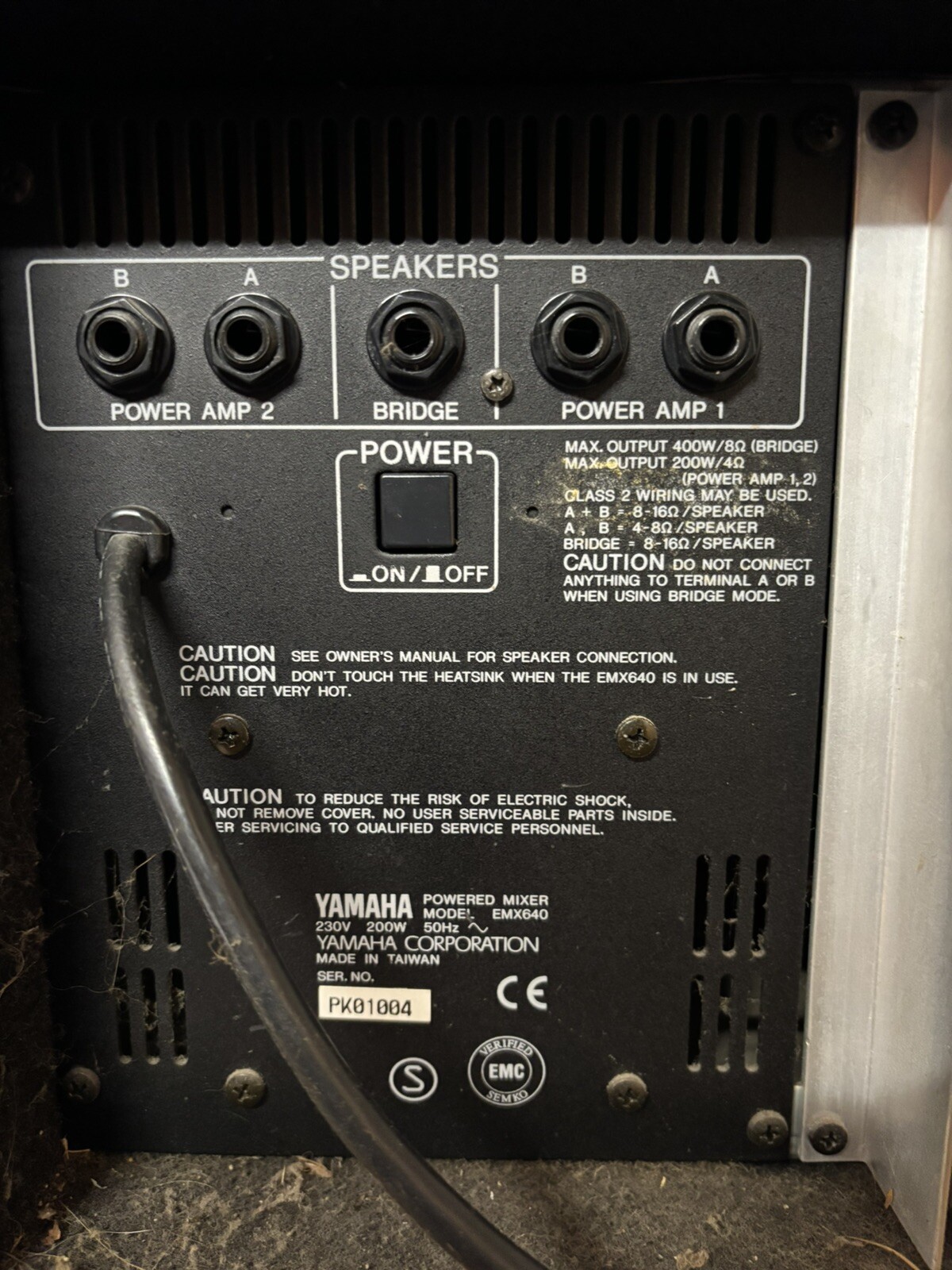 YAMAHA EMX 640 POWERED MIXER AMPLIFIER EMX640 Full Working Order eBay