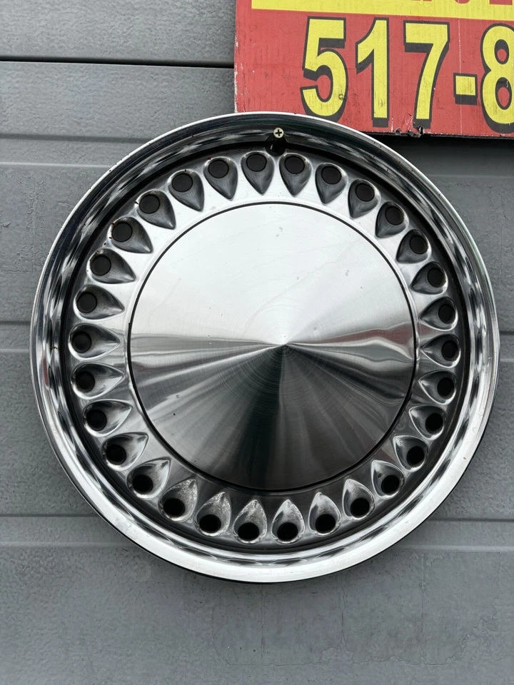 Juego de 4 tapacubos originales de acero inoxidable AMC Gremlin Hornet Spirit Pacer 1975-83 s 14” Foto 2 de 4