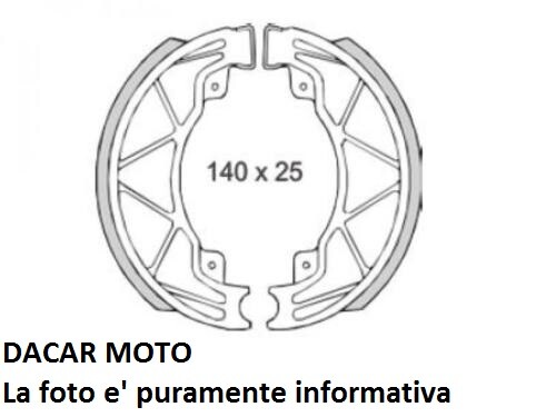 Hintere Bremsbeläge DERBI 150 BOULEVARD 4T E3 150 2010 RMS 225120420