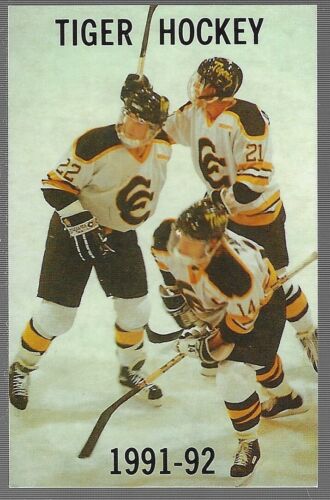 RARE 1991-92 Colorado College Tigers Hockey Schedule !!! - Picture 1 of 1
