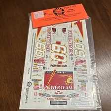 Slixx Decals 1529 1/25 Scale #60 Power Team Monte Carlo NASCAR