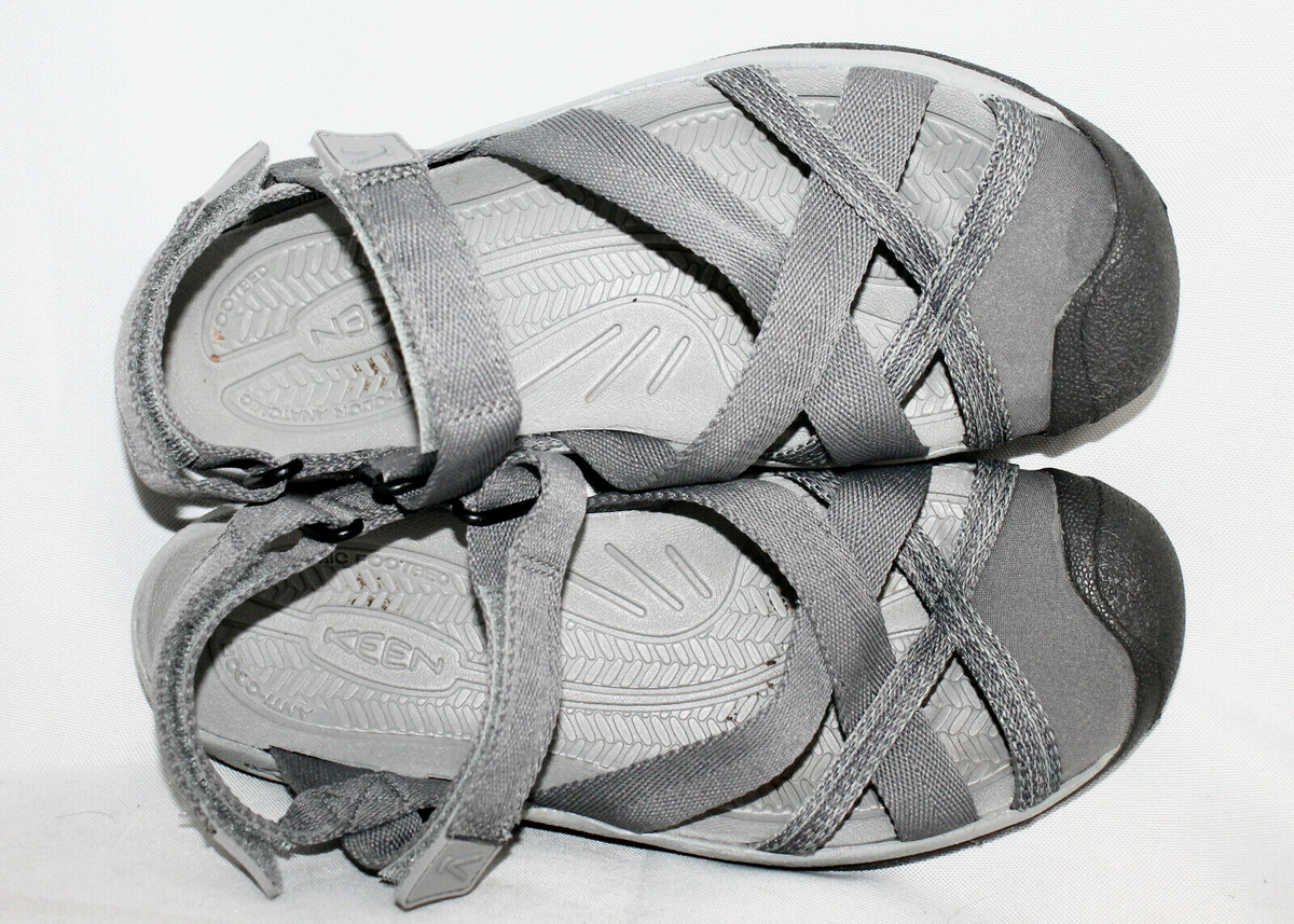 スエード!送料&関税込み★TB★KIRA ROPE SPORT SANDAL★選択2色 KEEN Kira Ankle Strap Sport Sandal Size 8 Steel Gray Closed