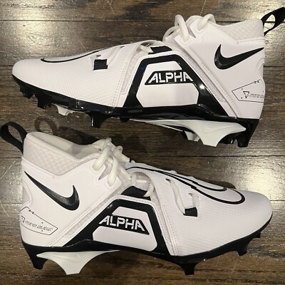 Nike Alpha High Top White With Black‎ Football Cleats Size 8.5 Nike Alpha Menace Strong Men main image 4