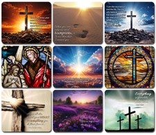 Bible Verses Mouse Pad / PC Mousepad Christian Faith Jesus Holy Religion Gift