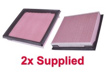 2x Pannello Filtro Aria Standard OE per Nissan 350Z VQ35HR 0709 Una Coppia