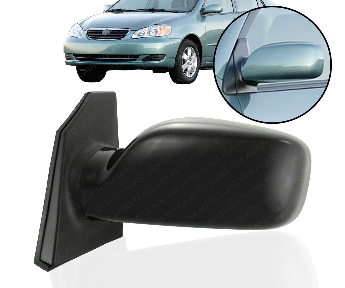 Passenger Side Power Glass Mirror For 2003-2008 Toyota Corolla – Paintable, Non-Heated