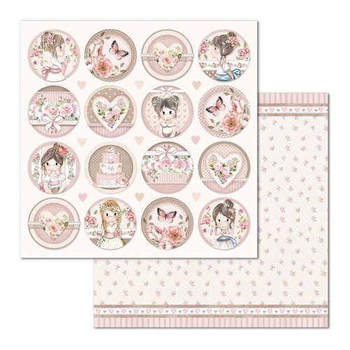 Stamperia LITTLE GIRL - 12" X 12" Double Sided Paper - 10 SHEETS - Picture 11 of 11