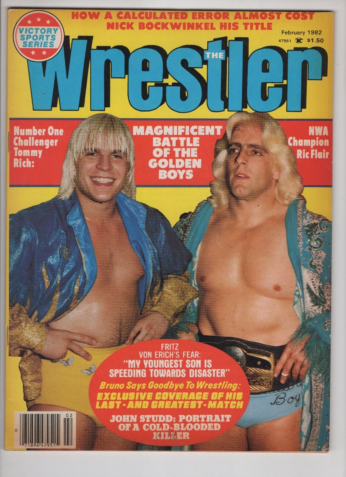 The Wrestler Magazine  Feb 1982 Ric Flair Tommy Rich