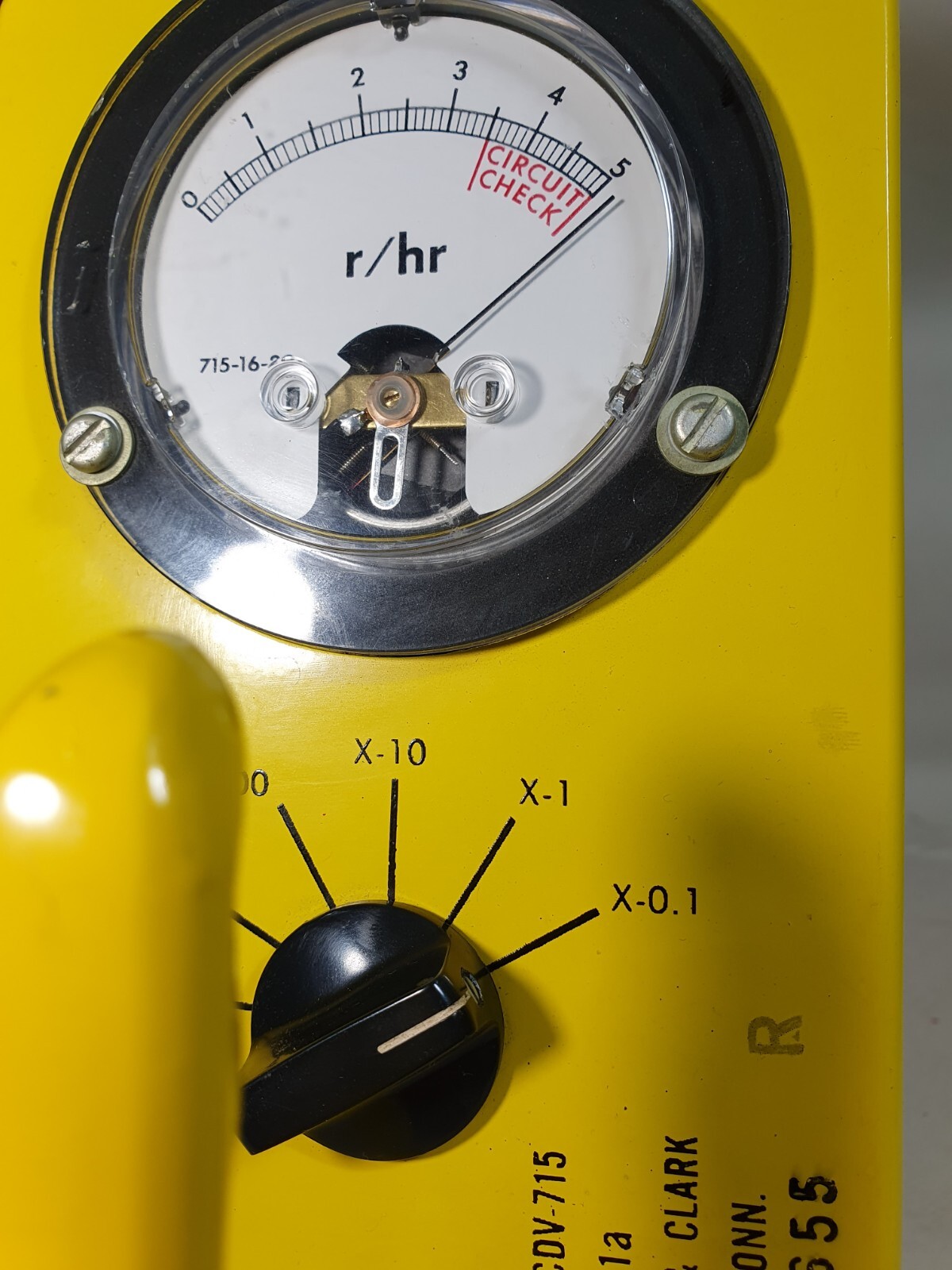 Landers CDV715 Model No. 1a Survey Meter, Ion Chamber, Geiger Counter