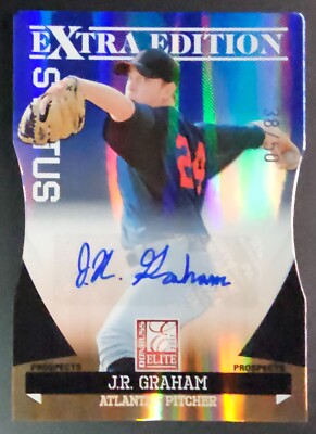 2011 Donruss Elite Extra Edition Blue Holo Die-Cut SP #d /50 JR Graham #70 Auto